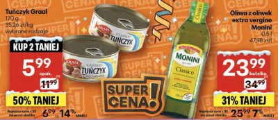Oliwa z oliwek extra vergine Monini promocja w Delikatesy Centrum