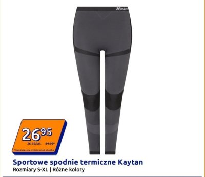 Sportowe spodnie termiczne Kaytan promocja w Action
