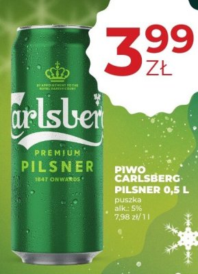 Piwo Carlsberg Pilsner 0,5 L promocja w Duży Ben