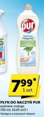 Płyn do naczyń Pur różne rodzaje promocja w Groszek