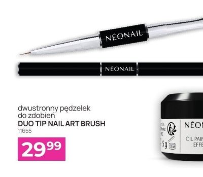 Pędzelek dwustronny do zdobień DUO TIP NAIL ART BRUSH 11655 promocja w NEONAIL & NEO MAKE UP