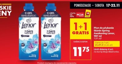 Płyn do płukania tkanin Lenor Spring Awakening promocja w Biedronka