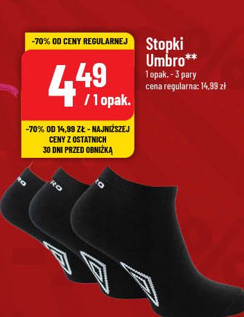 Stopki męskie Umbro promocja w POLOmarket