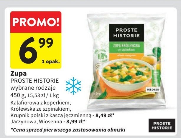 Zupa wiosenna Iglotex proste historie promocja w Intermarche