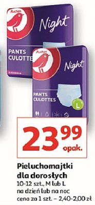 Pieluchomajtki night m Auchan promocja