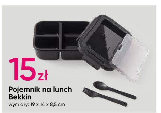 Pojemnik na lunch 19 x 14 x 8.5 cm Bekkin promocja w Pepco