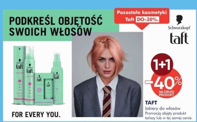 Lakier do włosów Taft power invisible promocja w Super-Pharm