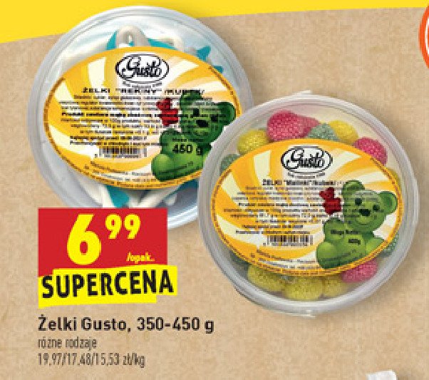 Żelki malinki owocowe promocja
