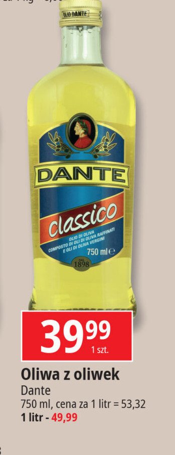 Oliwa z oliwek Dante classico promocja