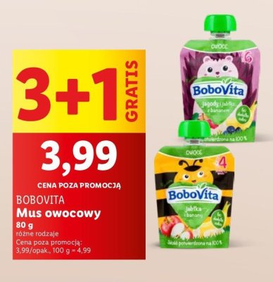 Deser jabłka i banany Bobovita promocja