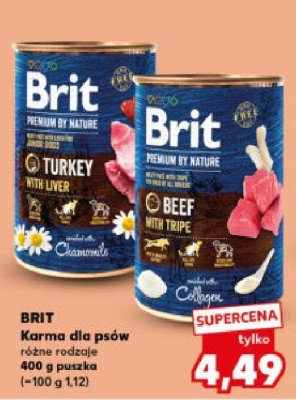 Karma BRIT Karma dla psów różne rodzaje 400g puszka promocja w Kaufland