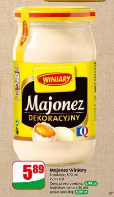 Majonez Winiary dekoracyjny promocja w Dino