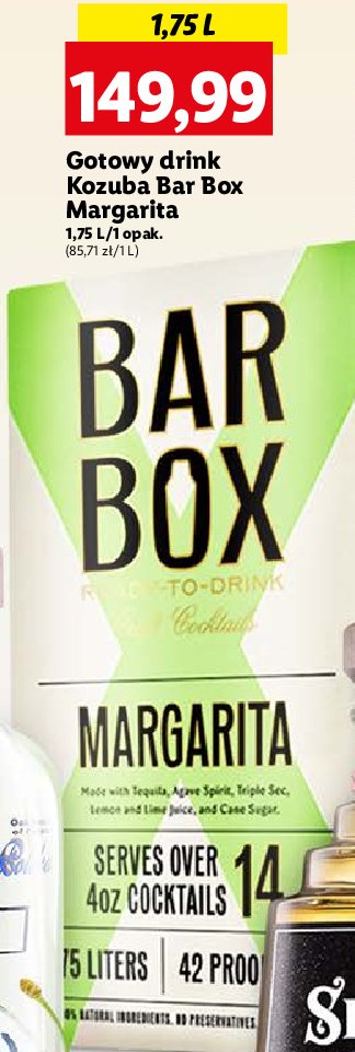 Drink Bar box margarita promocja