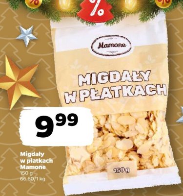 Migdały w płatkach Mamone promocja w Netto