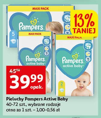 Pieluszki dla dzieci mini Pampers active baby promocja