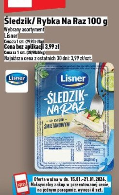 Śledzie/Rybka Na Raz 100 g promocja w TOPAZ