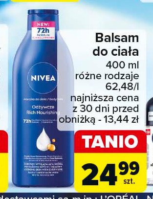 Balsam pod prysznic odżywczy Nivea promocja