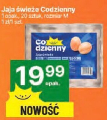 Jajka świeże Codzienny rozmiar M promocja w Delikatesy Centrum
