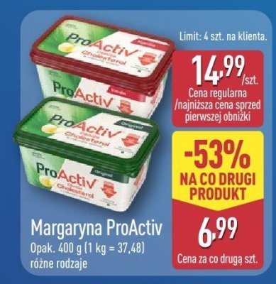 Margaryna  różne rodzaje promocja w Aldi