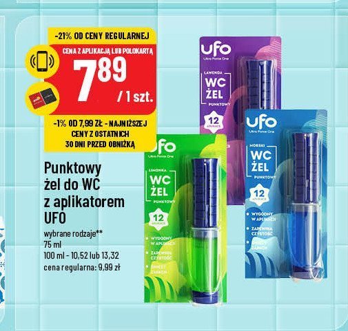 Żel punktowy do wc lawenda Ufo promocja