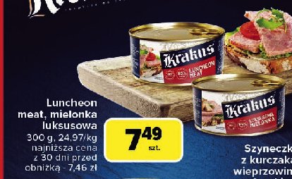 Mielonka luksusowa wieprzowa Krakus animex promocja