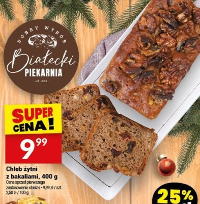 Chleb żytni z bakaliami, 400 g promocja w Twój Market