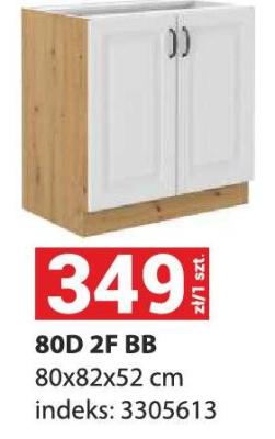 Szafka kuchenna 80D 2F BB promocja w Merkury Market