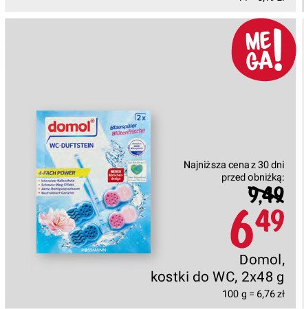 Kostka do wc świeżość kwiatów Domol promocja