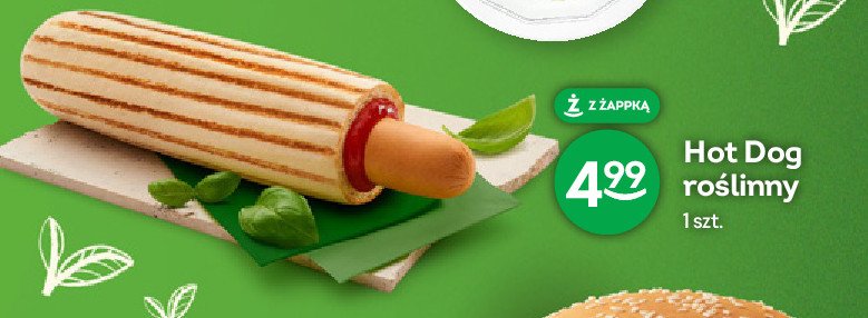 Hot dog roślinny Żabka cafe promocja