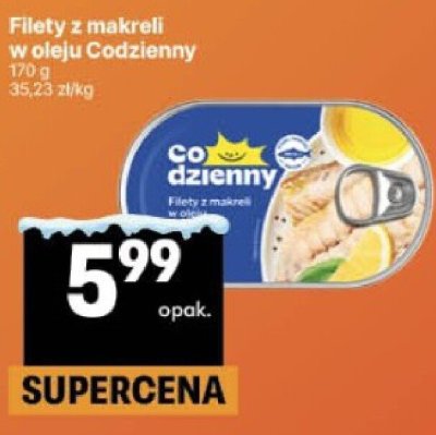 Filety z makreli w oleju Codzienny promocja w Delikatesy Centrum