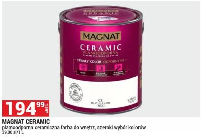Farba MAGNAT CERAMIC plamoodporna ceramiczna farba do wnętrz, szeroki wybór kolorów promocja w Merkury Market