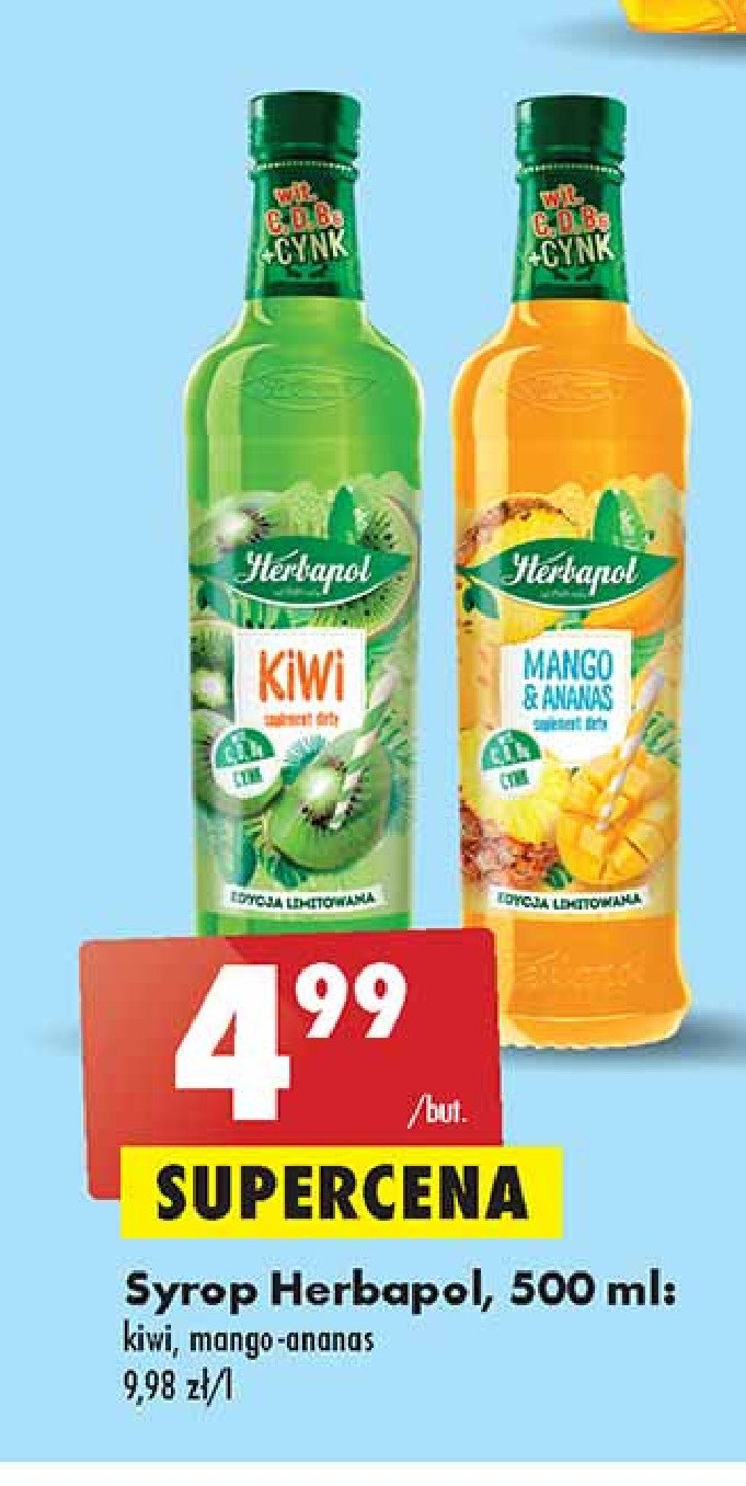 Syrop mango & ananas Herbapol promocja
