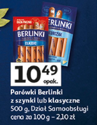 Parówki classic Morliny berlinki promocja