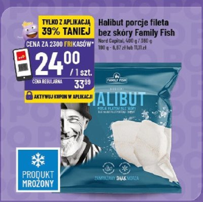 Halibut porcje fileta bez skóry Family Fish promocja w POLOmarket
