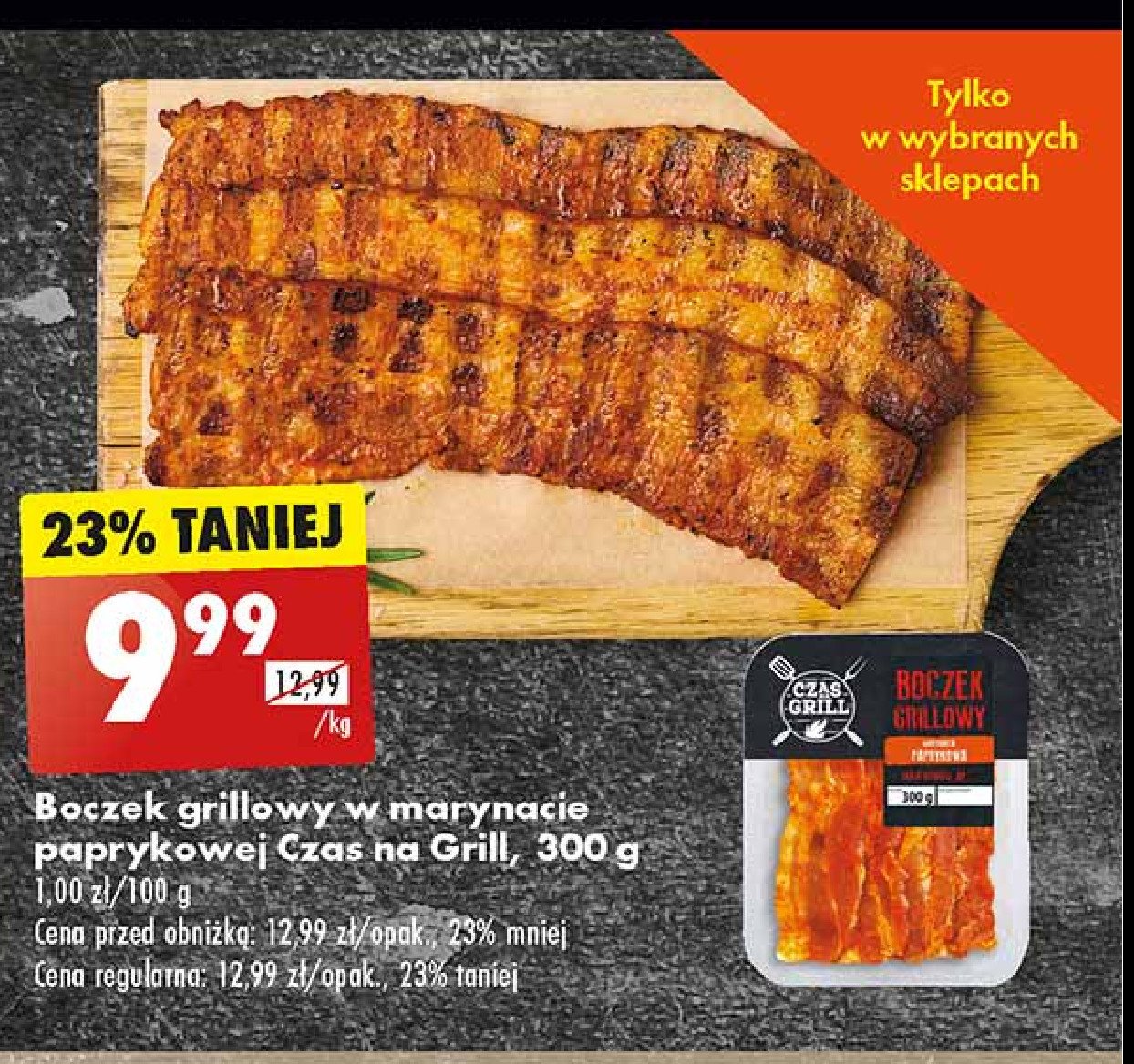 Boczek grillowy w marynacie paprykowej Czas na grill promocja