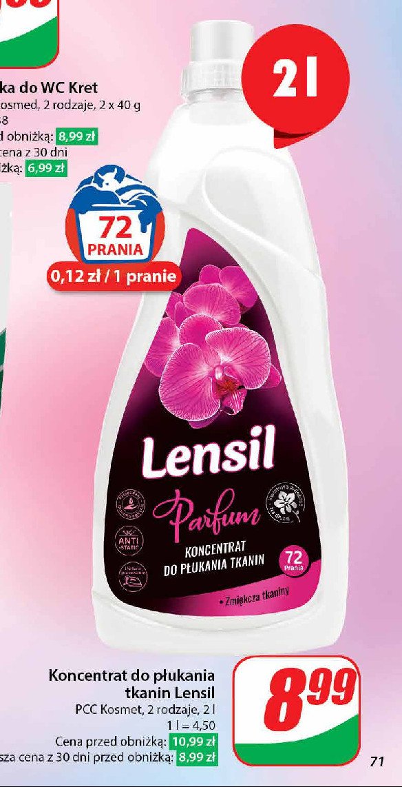 Płyn do płukania parfum Lensil promocja