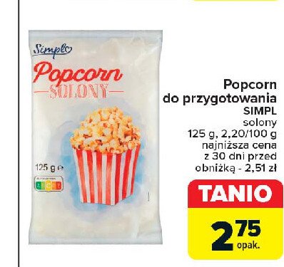 Popcorn solony Simpl promocja