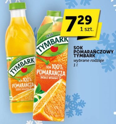 Sok pomarańczowy Tymbark 1 l promocja w Groszek