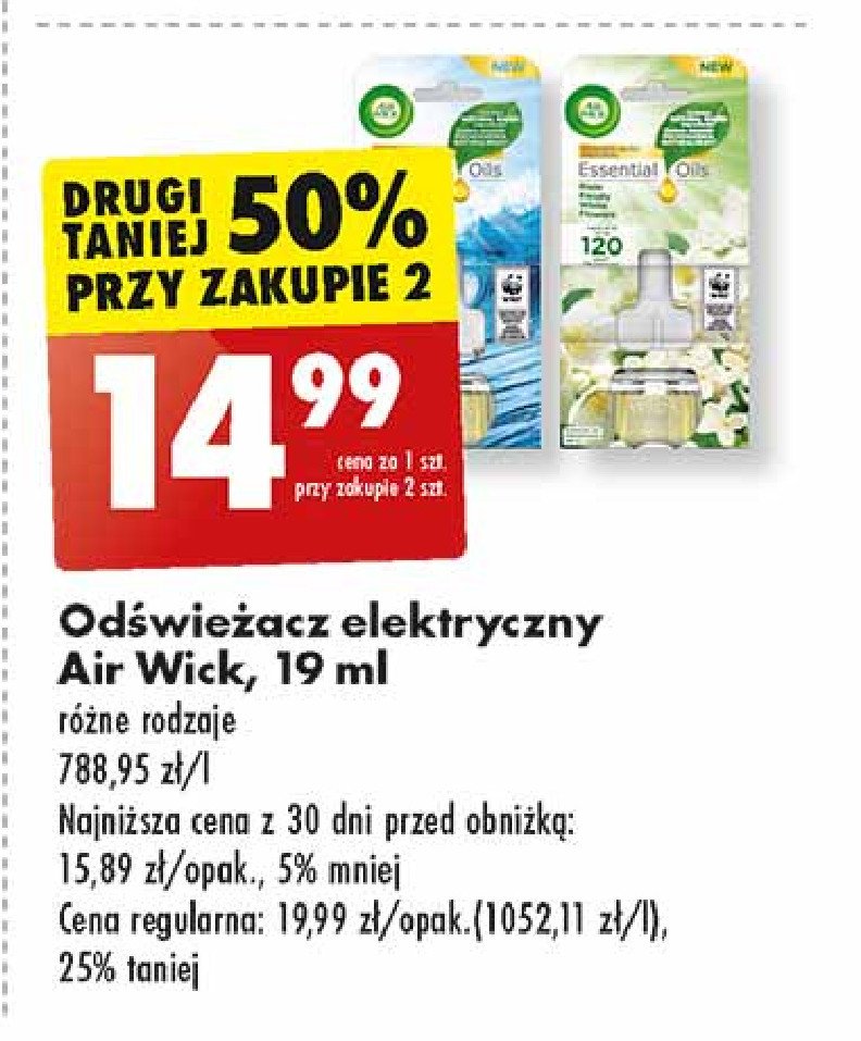 Wkład morska bryza i kwiat lotosu Air wick electric essential oils promocja