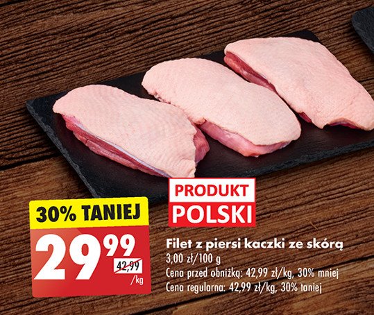 Filet z piersi kaczki ze skórą promocja