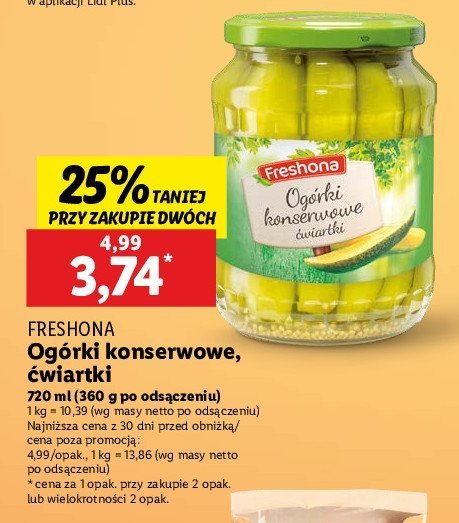 Og贸rki konserowe Freshona promocja