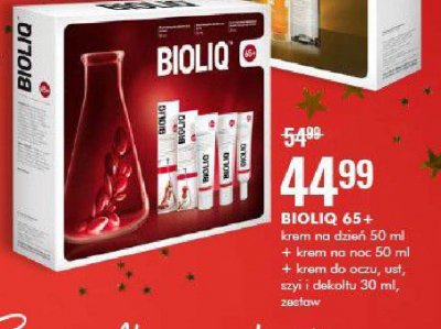 Zestaw w pudełku bioliq 65 + krem na dzień 50 ml+ krem na noc 50 ml + krem pod oczy 15 ml Bioliq zestaw promocja
