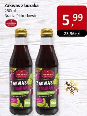 Zakwas z buraka 250ml Bracia Piskorkowie promocja w Market Point