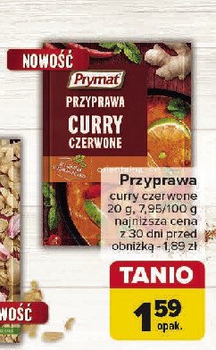 Curry czerwone Prymat promocja