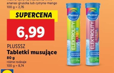 Tabletki elektrolity senior Plusssz promocja