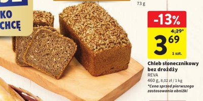 Chleb słonecznikowy bez drożdży RÉVA promocja w Intermarche