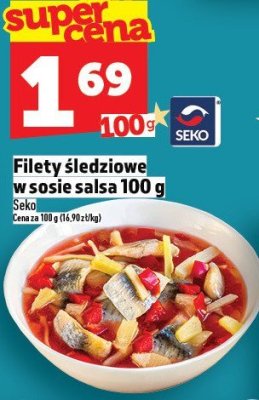 Filety śledziowe w sosie salsa 100 g promocja w TOPAZ