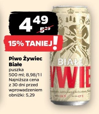 Piwo Żywiec Białe promocja w Netto