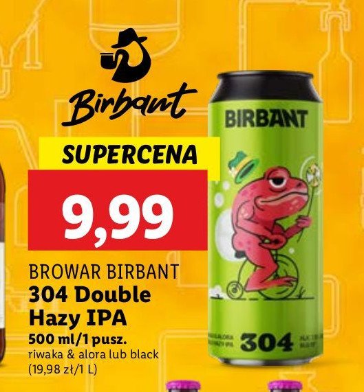 Piwo* Birbant 304 hazy ipa promocja w Lidl