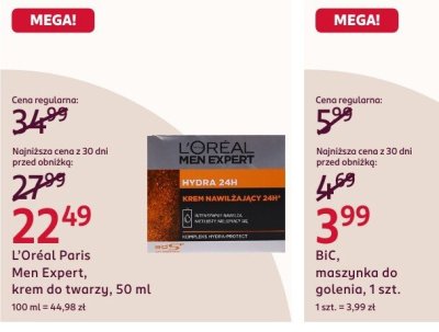 BIC maszynka do golenia, 1 szt. promocja w Rossmann